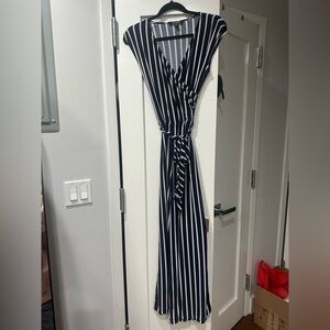 Ralph Lauren Navy and White Striped Jumpsuit